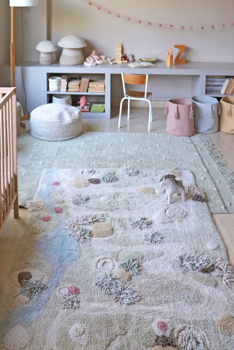 Washable Play Rug | Path of Nature - AlmaVidaKids