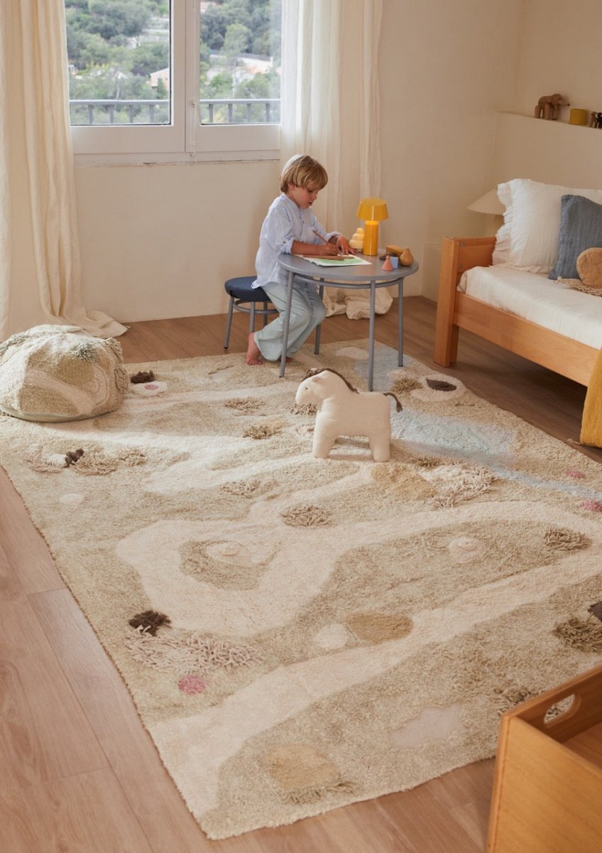 Washable Play Rug | Path of Nature - AlmaVidaKids