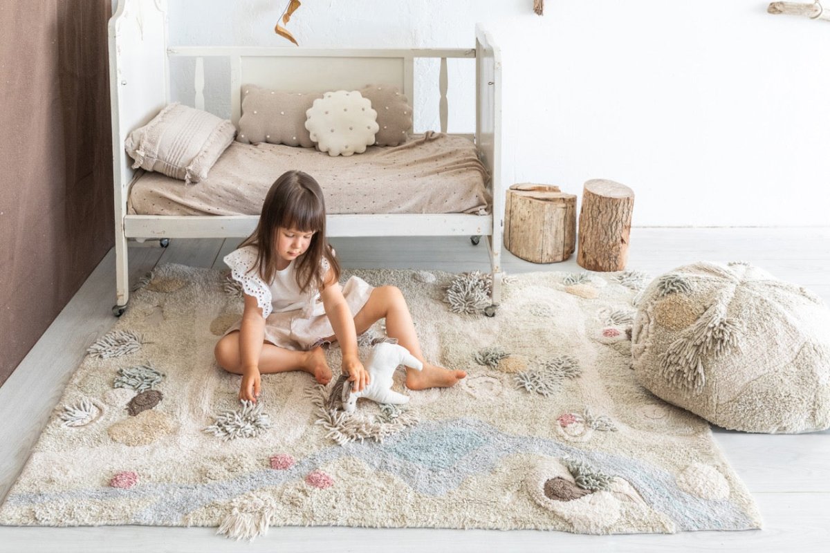 Washable Play Rug | Path of Nature - AlmaVidaKids