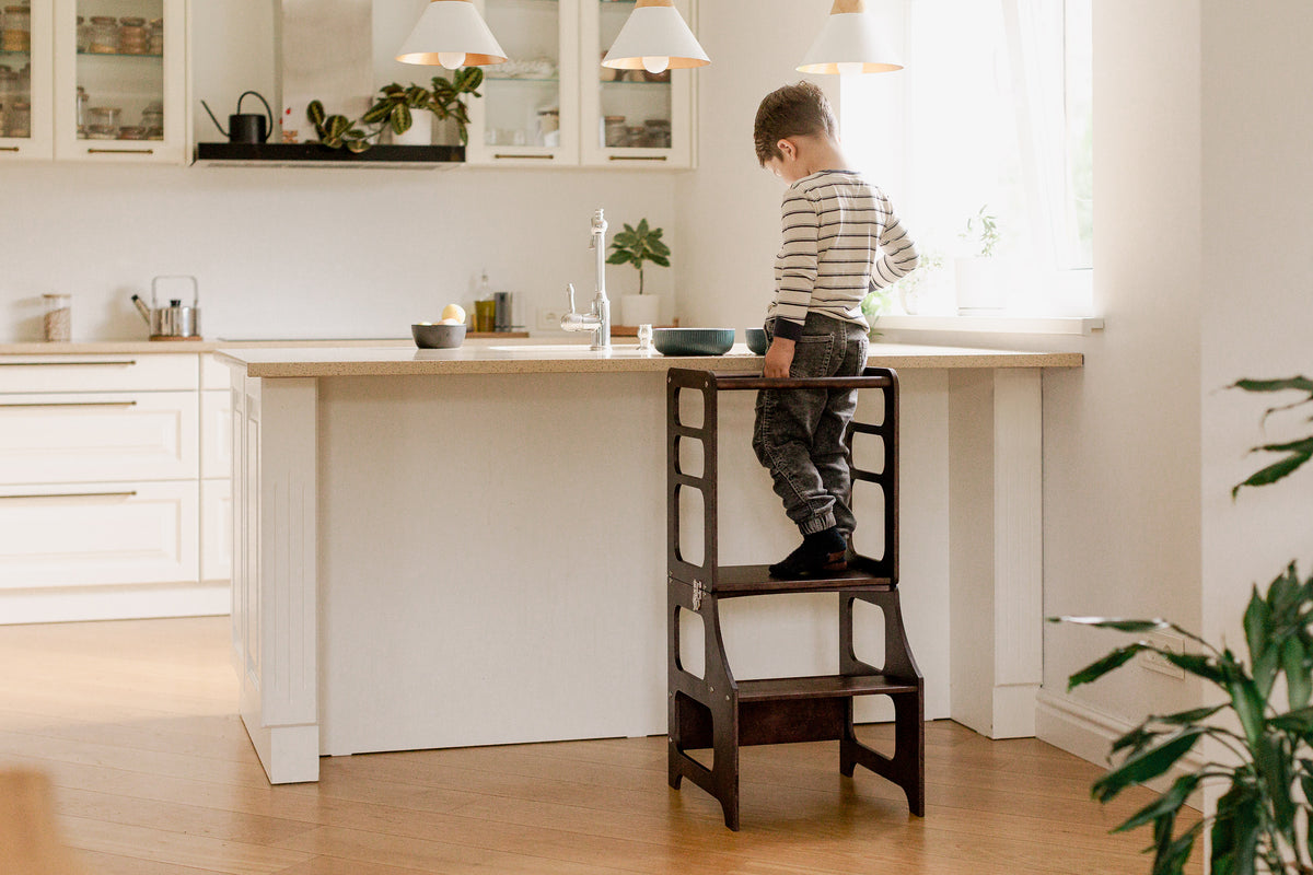 Doordachte meubels en speelstukken voor een rustiger, speelser huis.