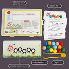 Wooden Clip Beads™ – Kleurrijke Beweegpret met Rups – Kleur & Motoriek Speelgoed - AlmaVidaKids