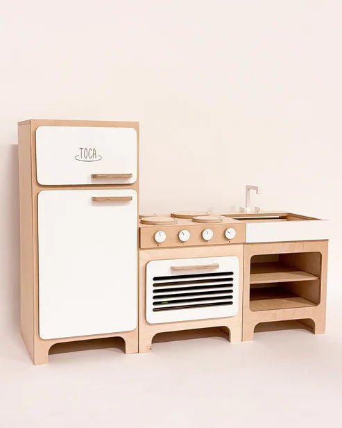 Wooden Play Kitchen - AlmaVidaKids