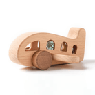 Woods™ - Bevorder Creativiteit & Motoriek - Houten Montessori Vliegtuig Speelgoed - AlmaVidaKids