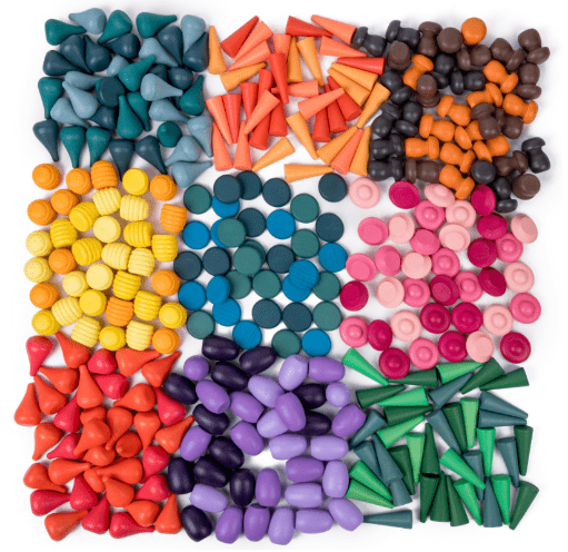 Woods™ - Houten Wonderen - Regenboog bouwblokken - AlmaVidaKids