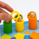 Woods™ | Ontwikkel de vaardigheden - Montessori houten speelbord - AlmaVidaKids