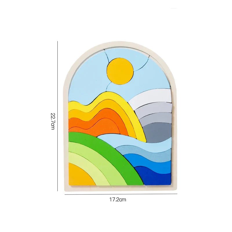 Woods™ - Regenboogblokjes Magie - Puzzelblokken - AlmaVidaKids