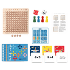 Woods™ - Spelenderwijs Vermenigvuldigen - Reken Speelbord - AlmaVidaKids