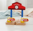 Woods – Stijlvol & Educatief – Houten Openbaar Vervoer Speelset - AlmaVidaKids