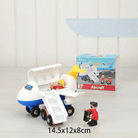 Woods – Stijlvol & Educatief – Houten Openbaar Vervoer Speelset - AlmaVidaKids