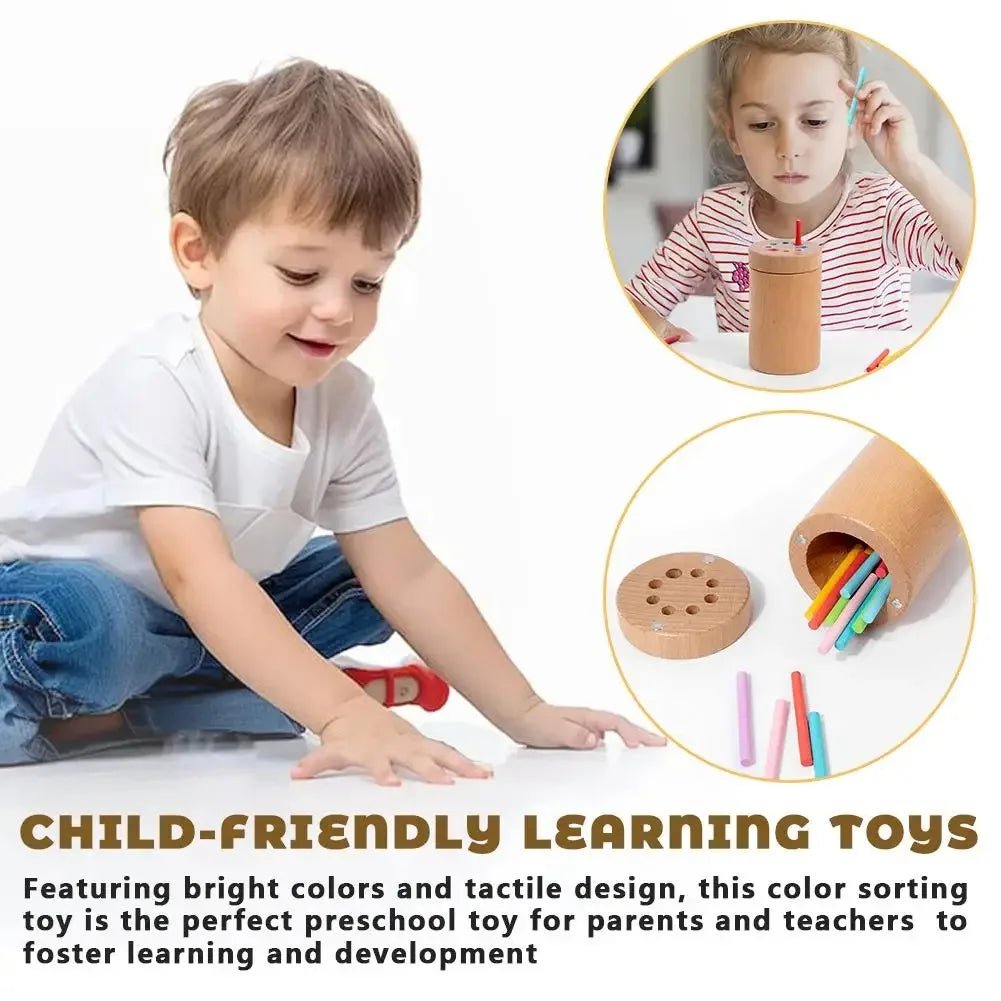 Woods™ - Zintuiglijke Ontwikkeling - Kleursorteer Spel - AlmaVidaKids