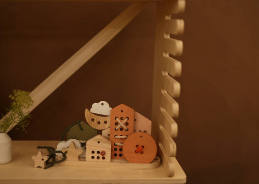 Wooden Lacing Toy Set - City of the Childhood