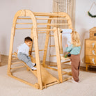 Indoor Playground for Toddlers - 7in1 Playground + Swings Set + Slide Board + Art Set - Goodevas